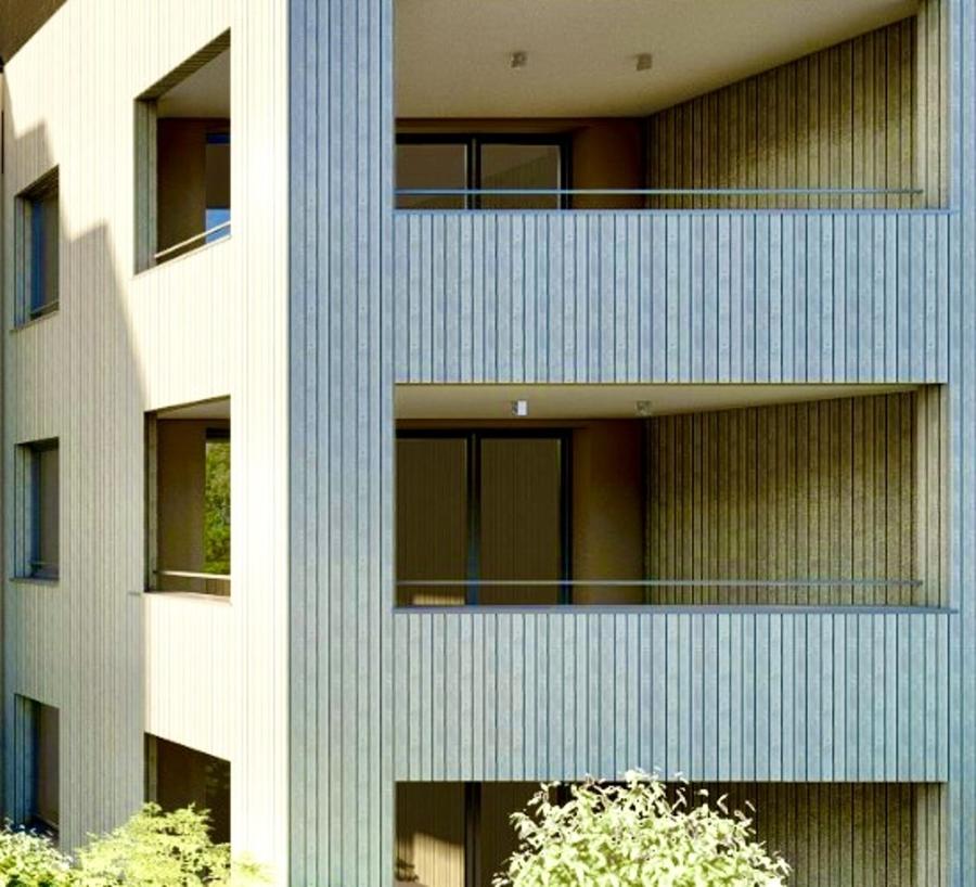 Fassade mit Loggien
